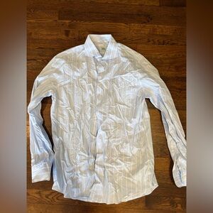 Suitsupply Light Blue Striped Dress Shirt